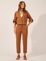 Calça Corine Cotton  Alfa Castanho