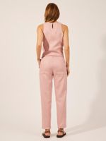  Calça  Corine Linho Rosa