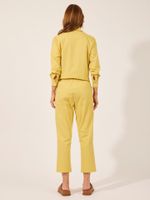  Calça  Betina Tricoline Fio Egipcio Amarelo 