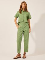  Calça Samanta Algodão Liara Verde