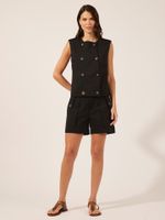 Colete  Celeste Cotton Alfa Preto 