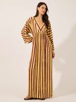 Vestido Kaftan Vivian Listra Roxo