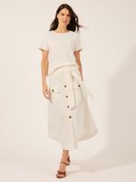 Blusa Brenda Malha Shape Off White