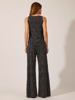 Calça Barcelona Malha Fria Entrelinhas Preto