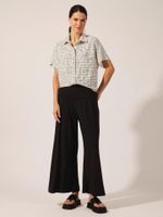Camisa Geneve  Malha Fria Entrelinhas Branco