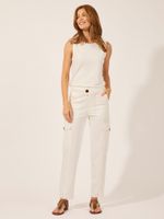 Calça Gaia Malha Shape Off White