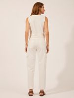 Calça Gaia Malha Shape Off White