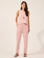 Calça Susan Malha Flow Rosa
