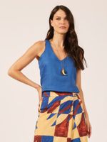 Regata Dora Linho Azul
