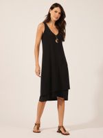 Vestido Bianca Malha Fria Preto