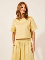 Blusa Helen Listrado Pats Amarelo 