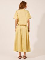 Blusa Helen Listrado Pats Amarelo 