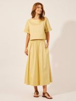 Saia Cyra Listrado Pats Amarelo