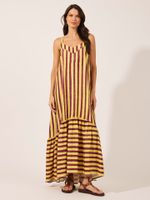 Vestido Poliana Twill Listra Roxo