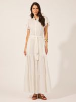Vestido Giovana Twill Beta Off White