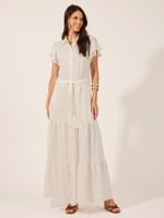 Vestido Giovana Twill Beta Off White