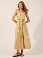Vestido Angelina Fio Egípcio Bege