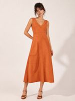 Vestido Ligia  Malha Nobu Ambar