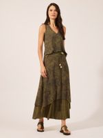Saia Alana Malha Fria Cashmere