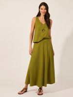 Saia Eleonor Malha Nobu  Verde