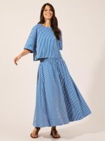 Saia Cyra Listrado Pats Azul