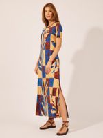 Vestido Renata Malha Fria Cobalto Tropical