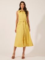 Vestido Angela Fio Egípcio Amarelo 