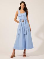 Vestido Angelina Fio Egípcio Azul