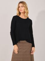 Blusa Any Tricot Preto 