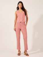 Calça Luciana Curta Malha Nobu Rosa