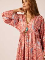 Vestido Kaftan Vivian Twill  Ornela