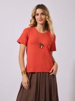 Camiseta Dijon  Viscolycra Laranja