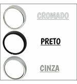 Par Aro Do Farol Do Fusca Da Kombi 1 furo Preto 1976/2014