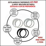 Par Aro Do Farol Do Fusca Da Kombi  1 Furo Cinza 19976/2014