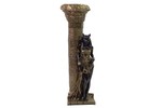 Estátua Bastet Pedestal em Resina