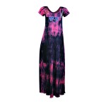 Vestido Longo de Pala Patchwork Tie Dye