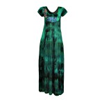 Vestido Longo de Pala Patchwork Tie Dye