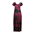 Vestido Longo de Pala Patchwork Tie Dye