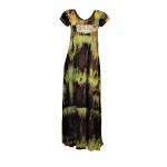 Vestido Longo de Pala Patchwork Tie Dye