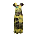 Vestido Longo de Pala Patchwork Tie Dye