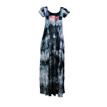 Vestido Longo de Pala Patchwork Tie Dye