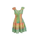 Vestido Indiano Curto Tie Dye