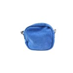 Bolsa de Couro e Camurça - Azul