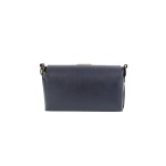 Bolsa de Couro Envelope - Azul