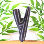 Kuripe preto com glitter de sopro circular