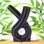 Kuripe preto com glitter de sopro circular