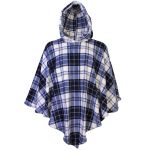 Poncho Manta Xadez com Capuz