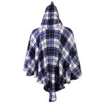 Poncho Manta Xadez com Capuz