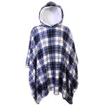 Poncho Manta Xadrez com Capuz
