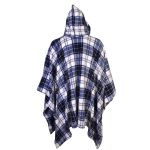 Poncho Manta Xadrez com Capuz
